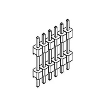 Molex Board Stacking Connector, 5 Contact(S), 1 Row(S), Male, Straight, 0.1 Inch Pitch, Solder Terminal,  879370502